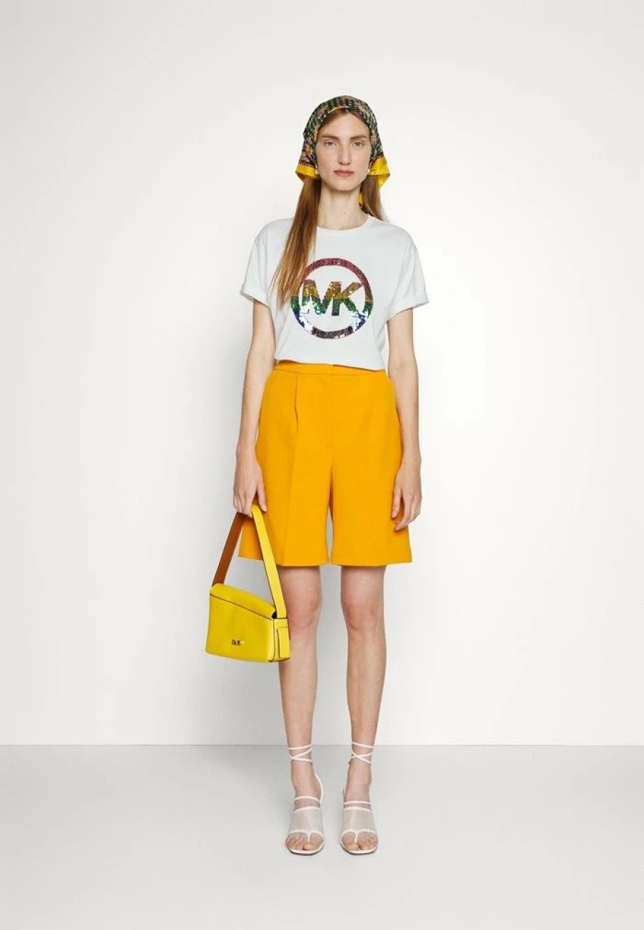 Online Michael Michael Kors Pride Rainbow Print T-Shirt White