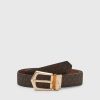 Wholesale Michael Michael Kors Reversible Belt Belt Brown/Gold-Coloured