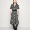 Wholesale Michael Michael Kors Midi Shirt Dress Black/Bone