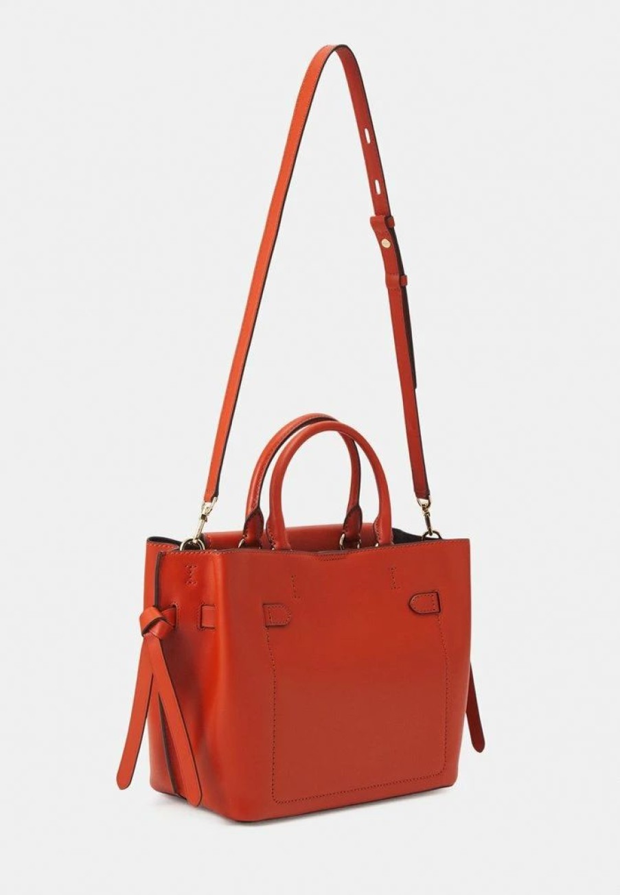 Hot Michael Michael Kors Hamilton Legacy Belted Satchel Handbag Deep Orange