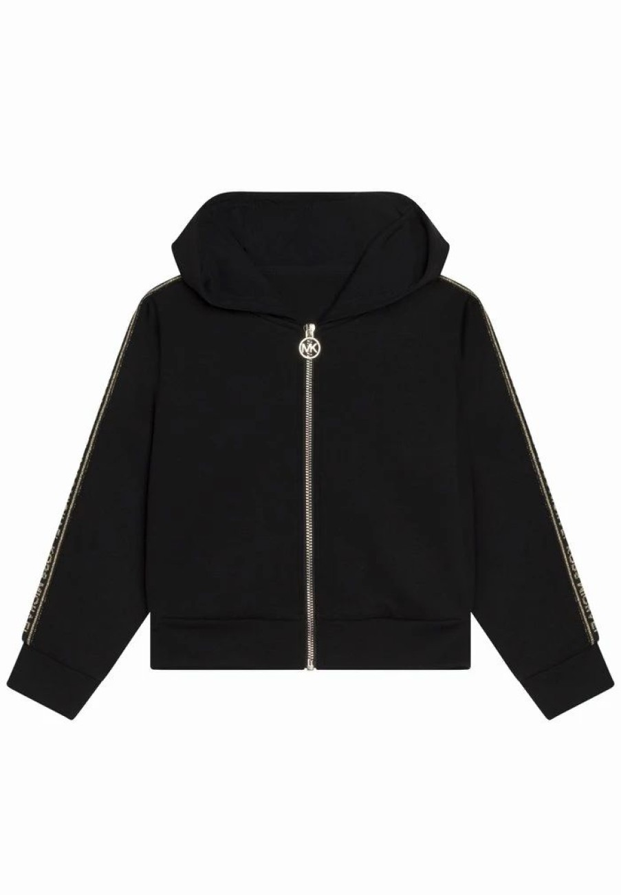 Clearance Michael Michael Kors Zip-Up Sweatshirt Black