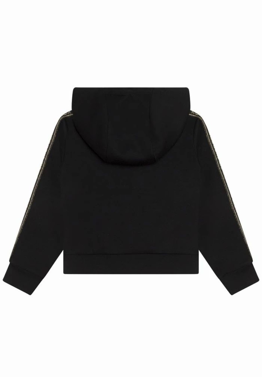 Clearance Michael Michael Kors Zip-Up Sweatshirt Black