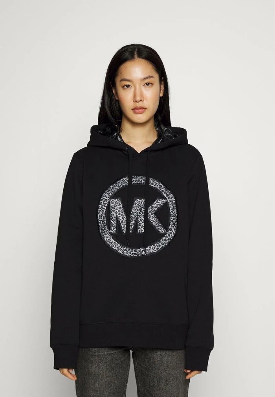 Online Michael Michael Kors Charm Hoodie Sweatshirt Black