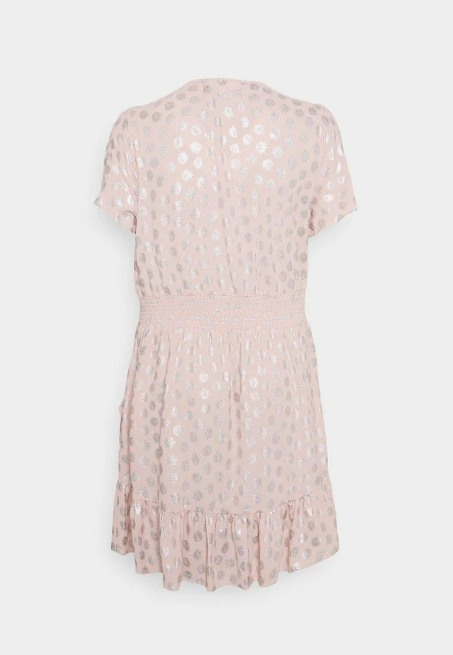 Online Michael Michael Kors Palm Julia Wrap Day Dress Rosewater