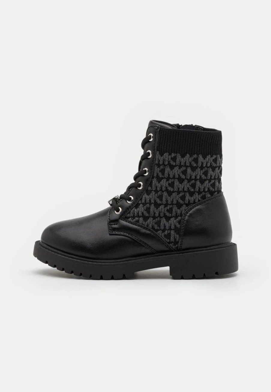 Wholesale Michael Michael Kors Madeline Cohen Lace-Up Ankle Boots Black