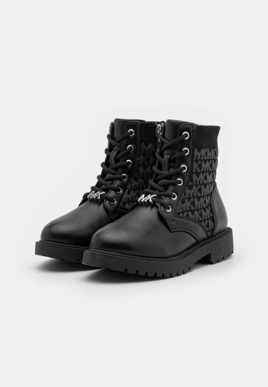 Wholesale Michael Michael Kors Madeline Cohen Lace-Up Ankle Boots Black