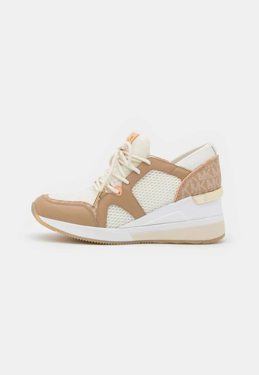 Wholesale Michael Michael Kors Liv Trainer Trainers Camel/Multicolor