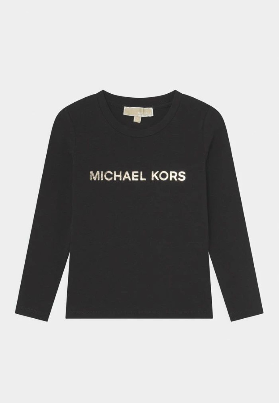 Online Michael Michael Kors Long Sleeve Long Sleeved Top Black/Gold