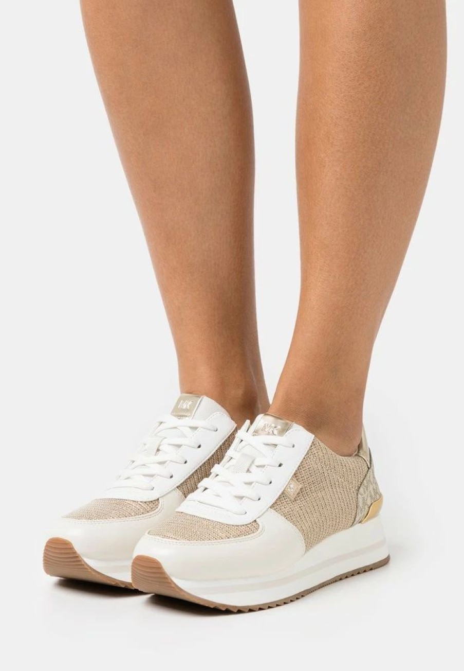 Best Michael Michael Kors Monique Trainers Pale Gold