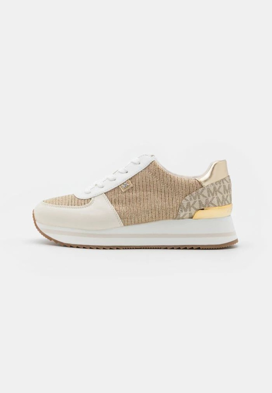 Best Michael Michael Kors Monique Trainers Pale Gold