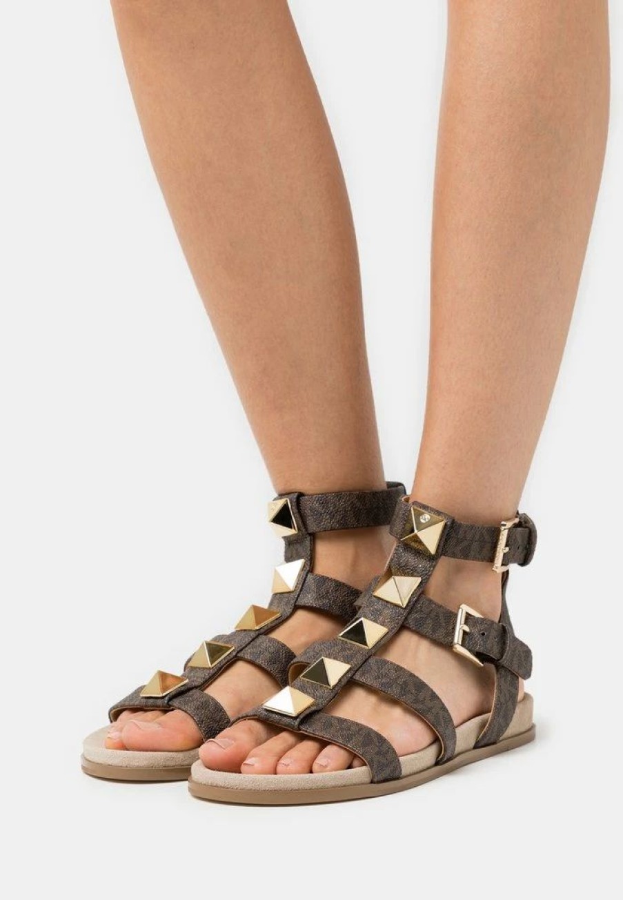 Clearance Michael Michael Kors Wren Gladiator Sandals Brown