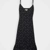 Online Michael Michael Kors Ditsy Slip Mini Day Dress Black