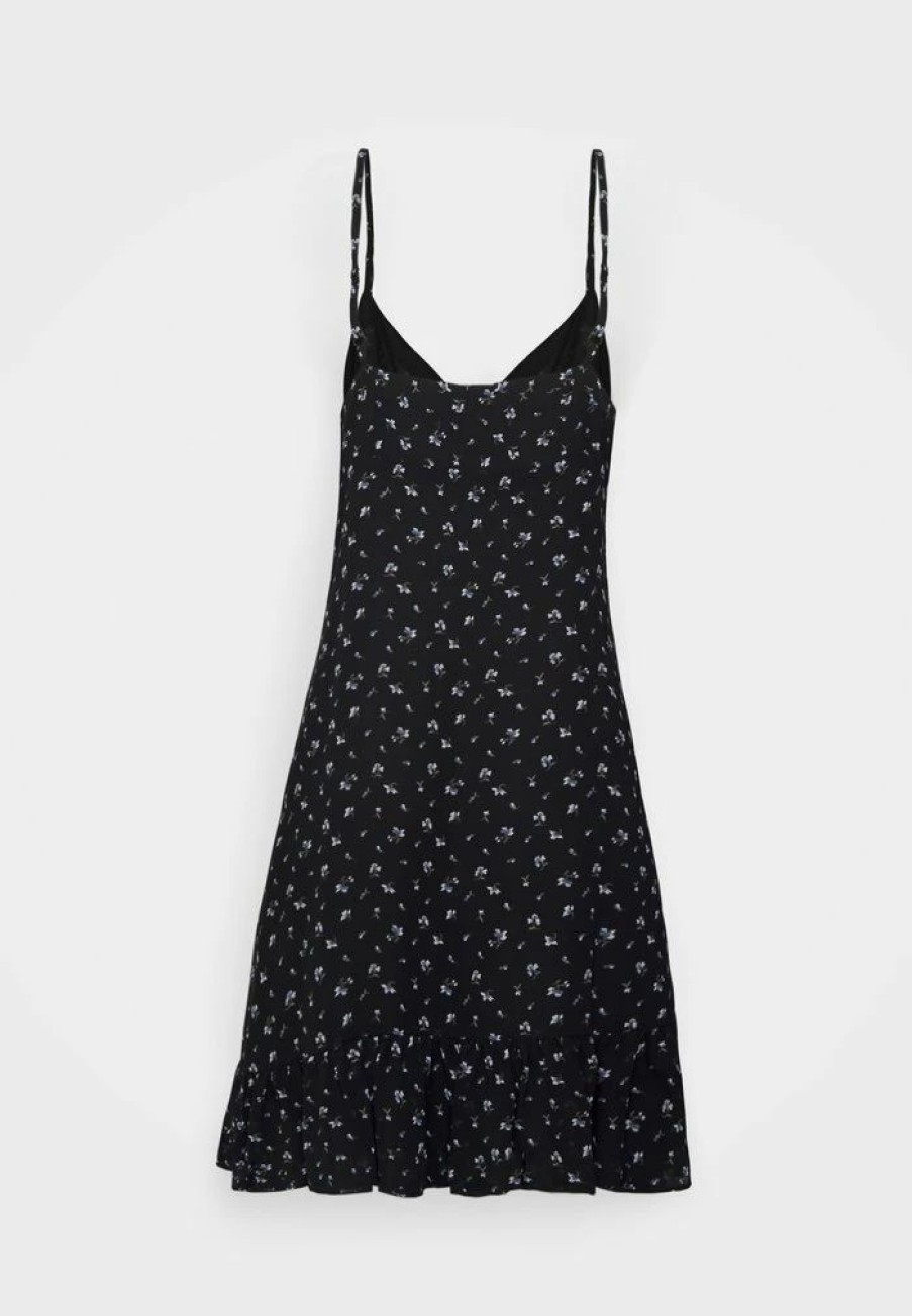 Online Michael Michael Kors Ditsy Slip Mini Day Dress Black