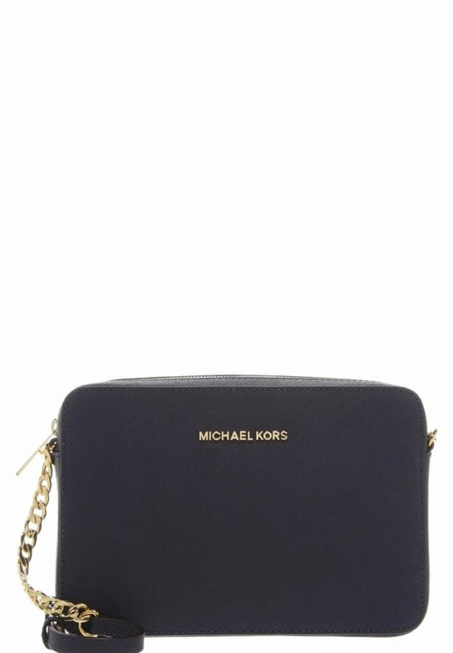 New Michael Michael Kors Jet Set Travel Crossbody Across Body Bag Navy