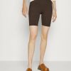 New Michael Michael Kors Dot Logo Biker Shorts Chocolate