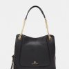 New Michael Michael Kors Piper Chain Tote Handbag Black