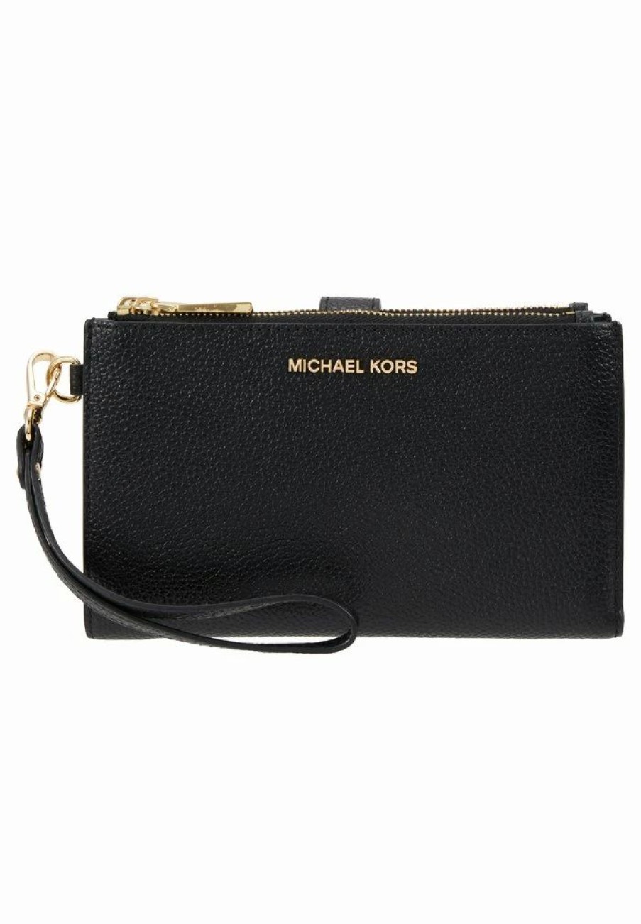 Wholesale Michael Michael Kors Jet Wristlet Wallet Black