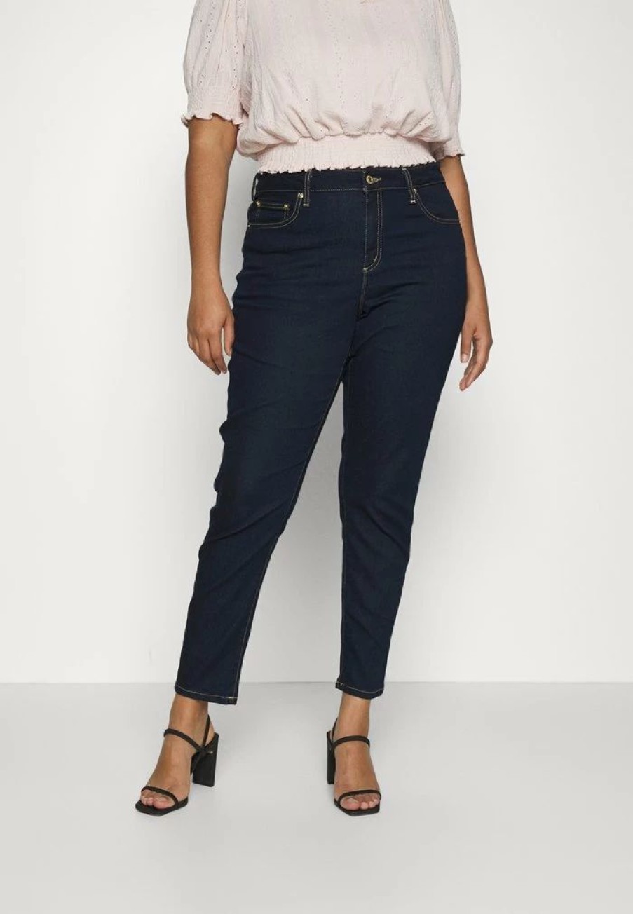 Best Michael Michael Kors Straight Leg Jeans Dark Rinse Wash