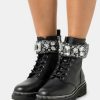 Wholesale Michael Michael Kors Haskell Boot Lace-Up Ankle Boots Black