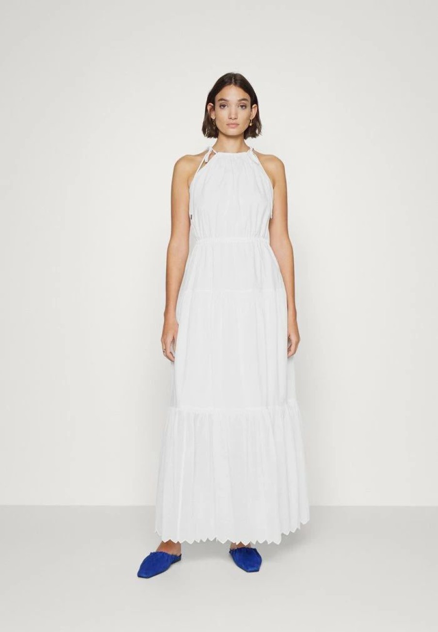 Best Michael Michael Kors Lawn Halter Dress Maxi Dress White