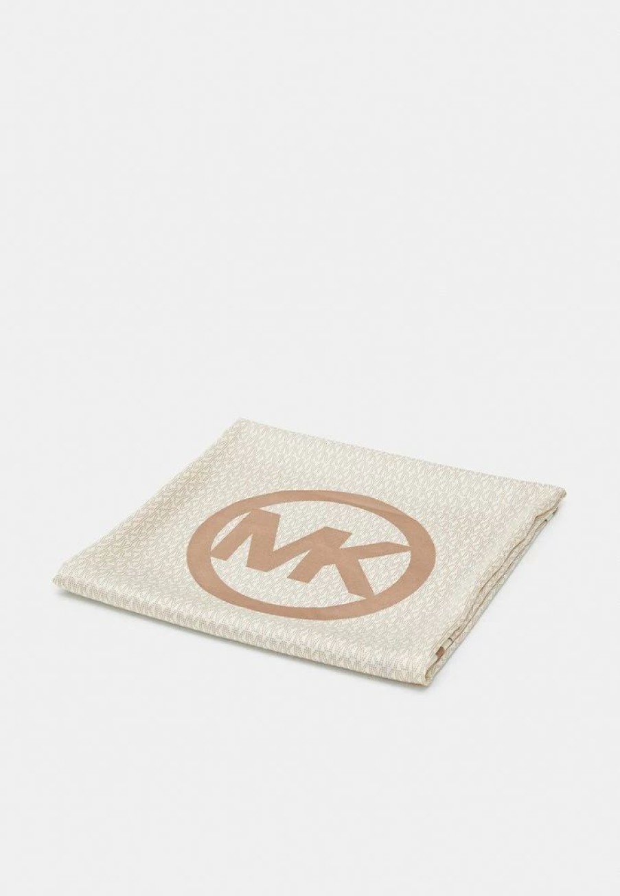 Best Michael Michael Kors Logo Scarf Scarf Bone