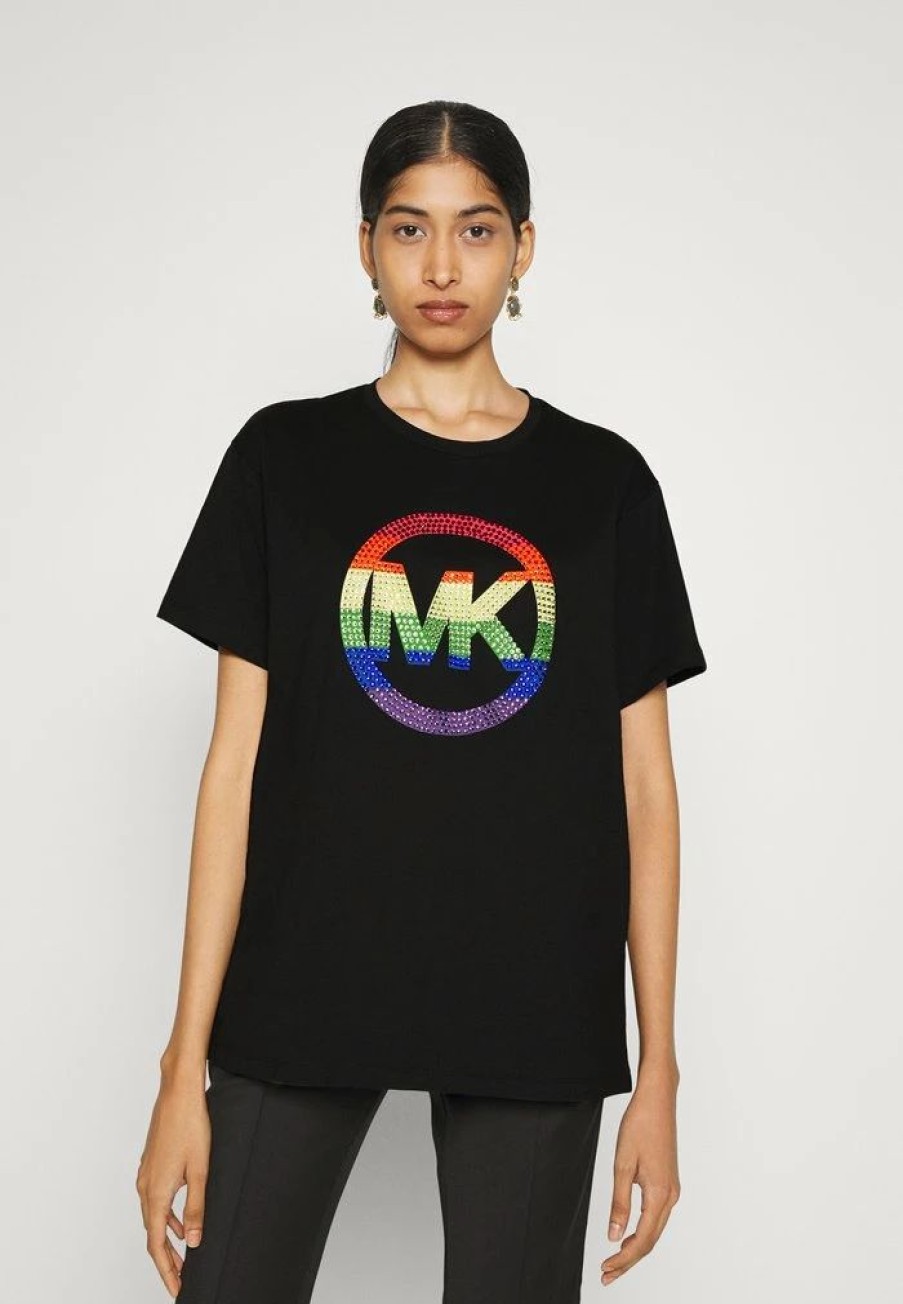 Wholesale Michael Michael Kors Pride Rainbow Top Black