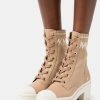 New Michael Michael Kors Brea Bootie Platform Ankle Boots Camel