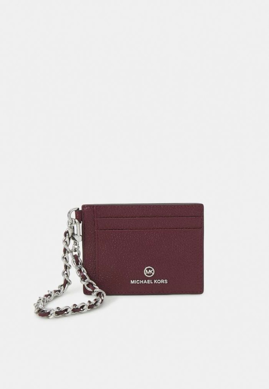 Clearance Michael Michael Kors Jet Set Card Holder Wallet Merlot