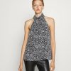 New Michael Michael Kors Bicolor Hippie Blouse Black/White