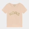 Best Michael Michael Kors Sleeves Tee Print T-Shirt Gres