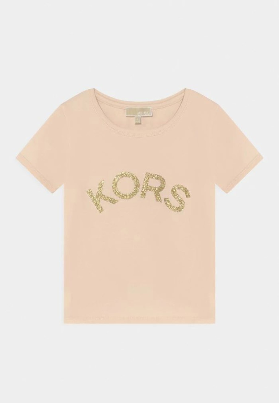 Best Michael Michael Kors Sleeves Tee Print T-Shirt Gres