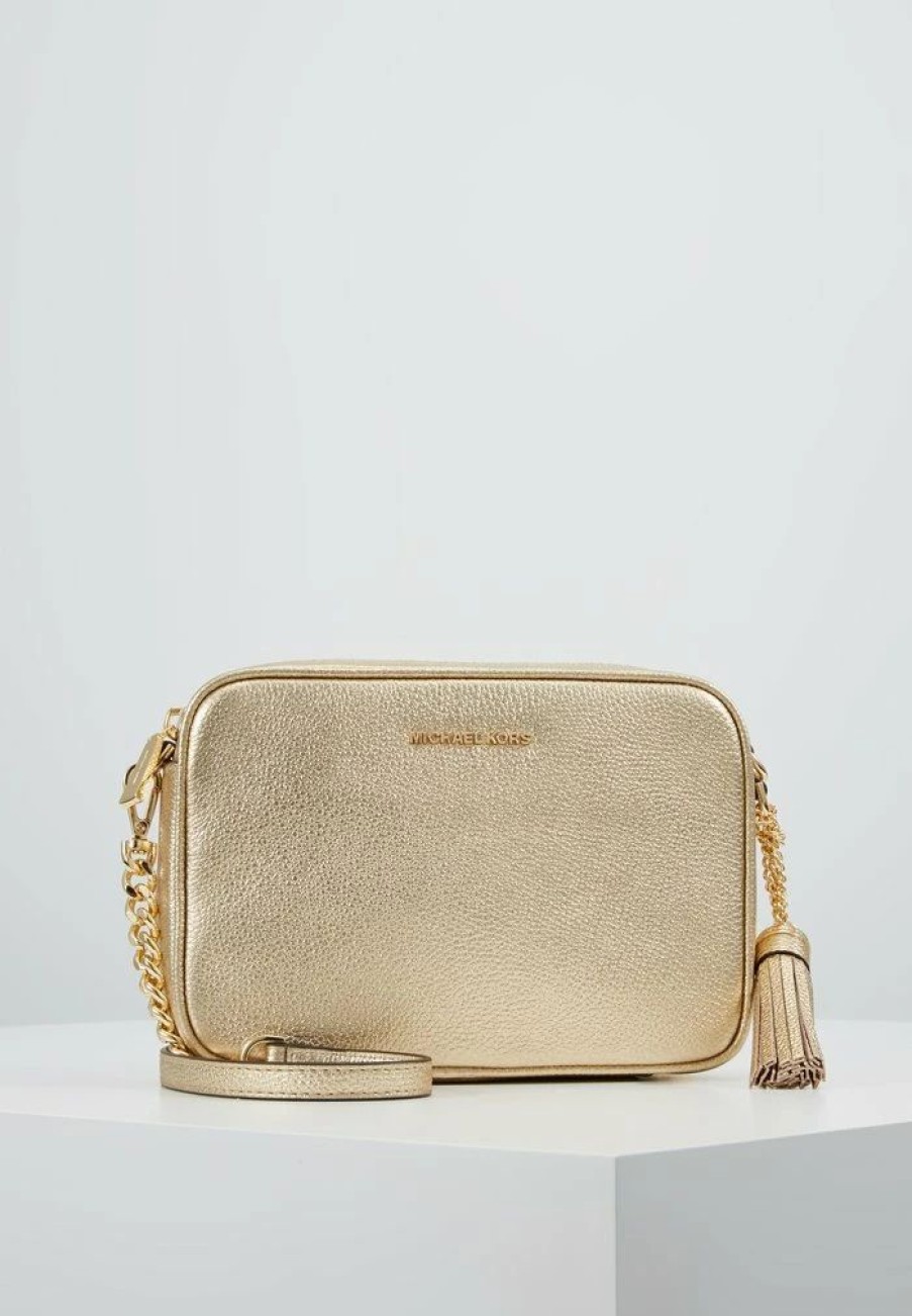 Best Michael Michael Kors Across Body Bag Pale Gold