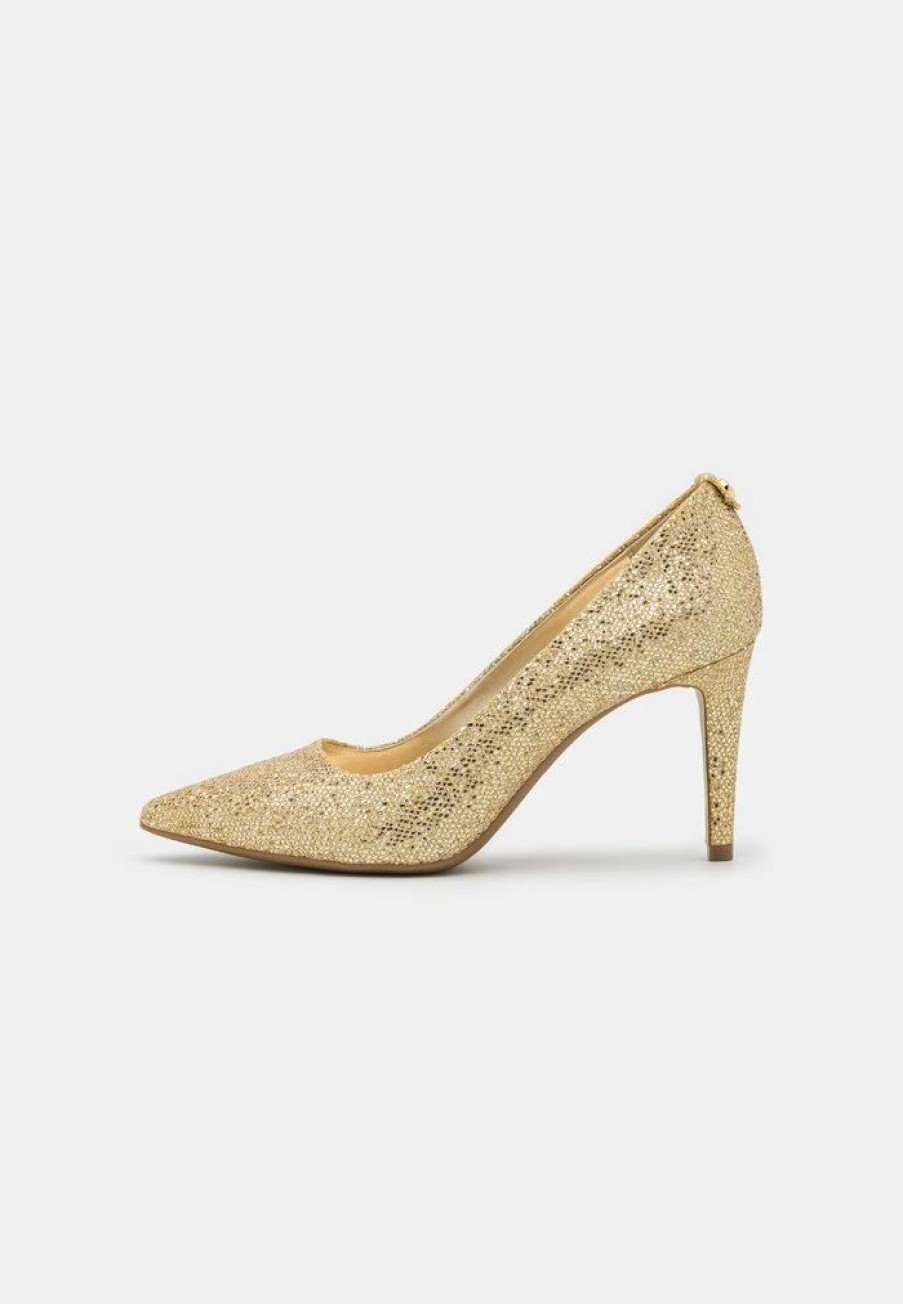 Clearance Michael Michael Kors Dorothy Flex Classic Heels Pale Gold