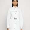 Online Michael Michael Kors Utility Dress Day Dress White