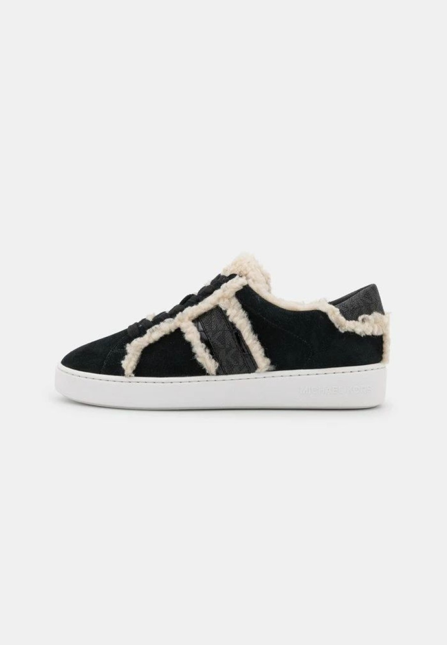 Wholesale Michael Michael Kors Irving Stripe Lace Up Trainers Black