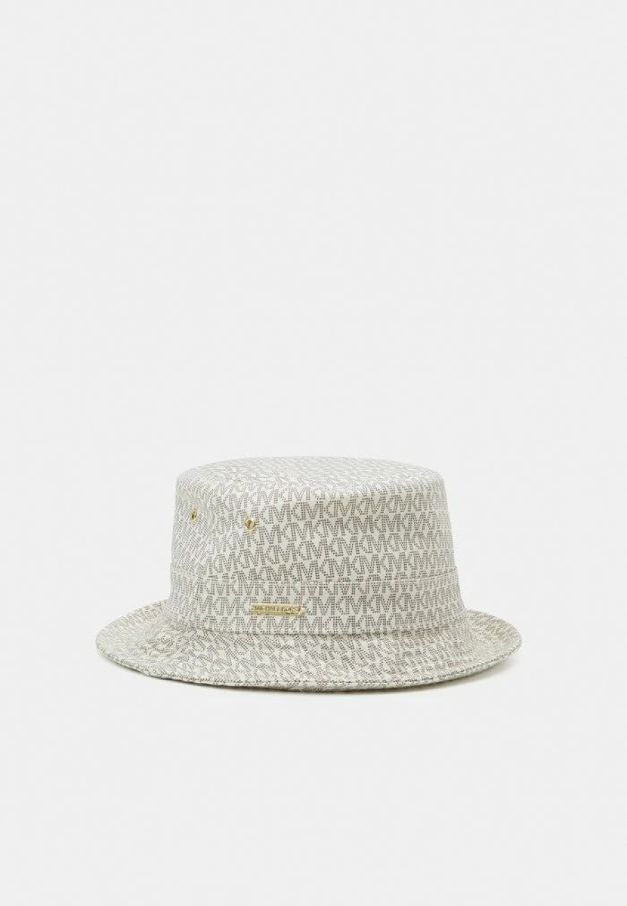 Online Michael Michael Kors Block Logo Bucket Hat Hat Bone