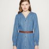 Clearance Michael Michael Kors Down Mini Day Dress Blue Denim