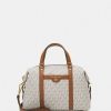 New Michael Michael Kors Beck Satchel Handbag Off-White