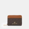 Wholesale Michael Michael Kors Jet Set Charm Coin Card Case Wallet Brown/Acorn