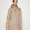 Online Michael Michael Kors Long Packable Puffer Classic Coat Champagne