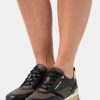 Best Michael Michael Kors Allie Stride Trainer Trainers Black/Brown