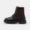 Best Michael Michael Kors Madeline Cohen Lace-Up Ankle Boots Brown