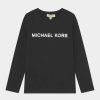 Hot Michael Michael Kors Long Sleeve Long Sleeved Top Black/Silver