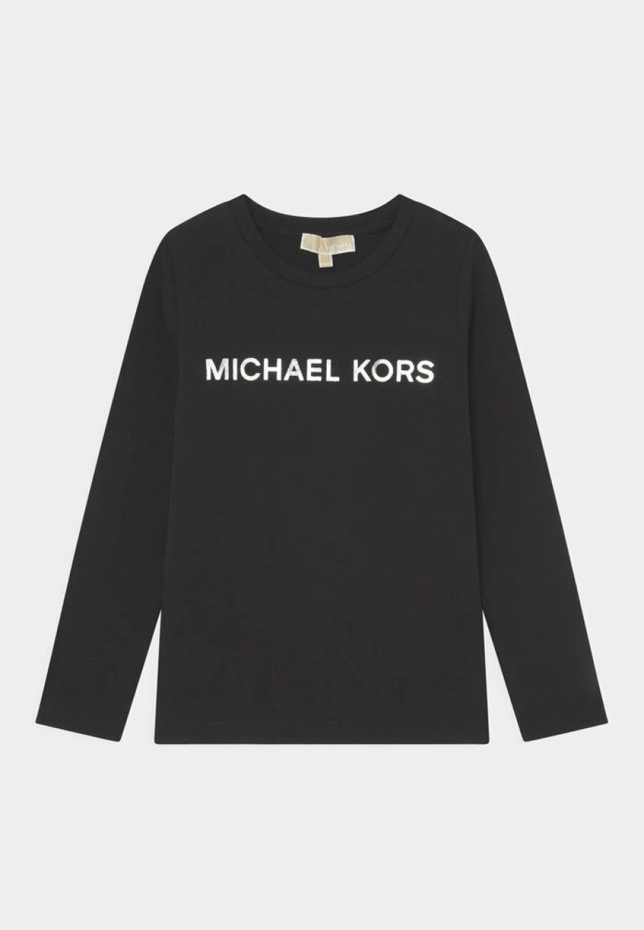 Hot Michael Michael Kors Long Sleeve Long Sleeved Top Black/Silver