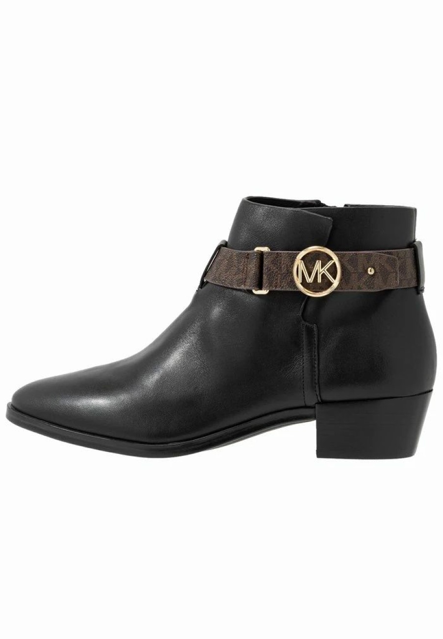 Best Michael Michael Kors Harland Ankle Boots Black/Brown