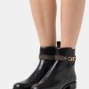 Hot Michael Michael Kors Farrah Flat Bootie Classic Ankle Boots Black