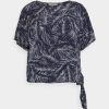 Wholesale Michael Michael Kors Side Tie Blouse Midnightblue