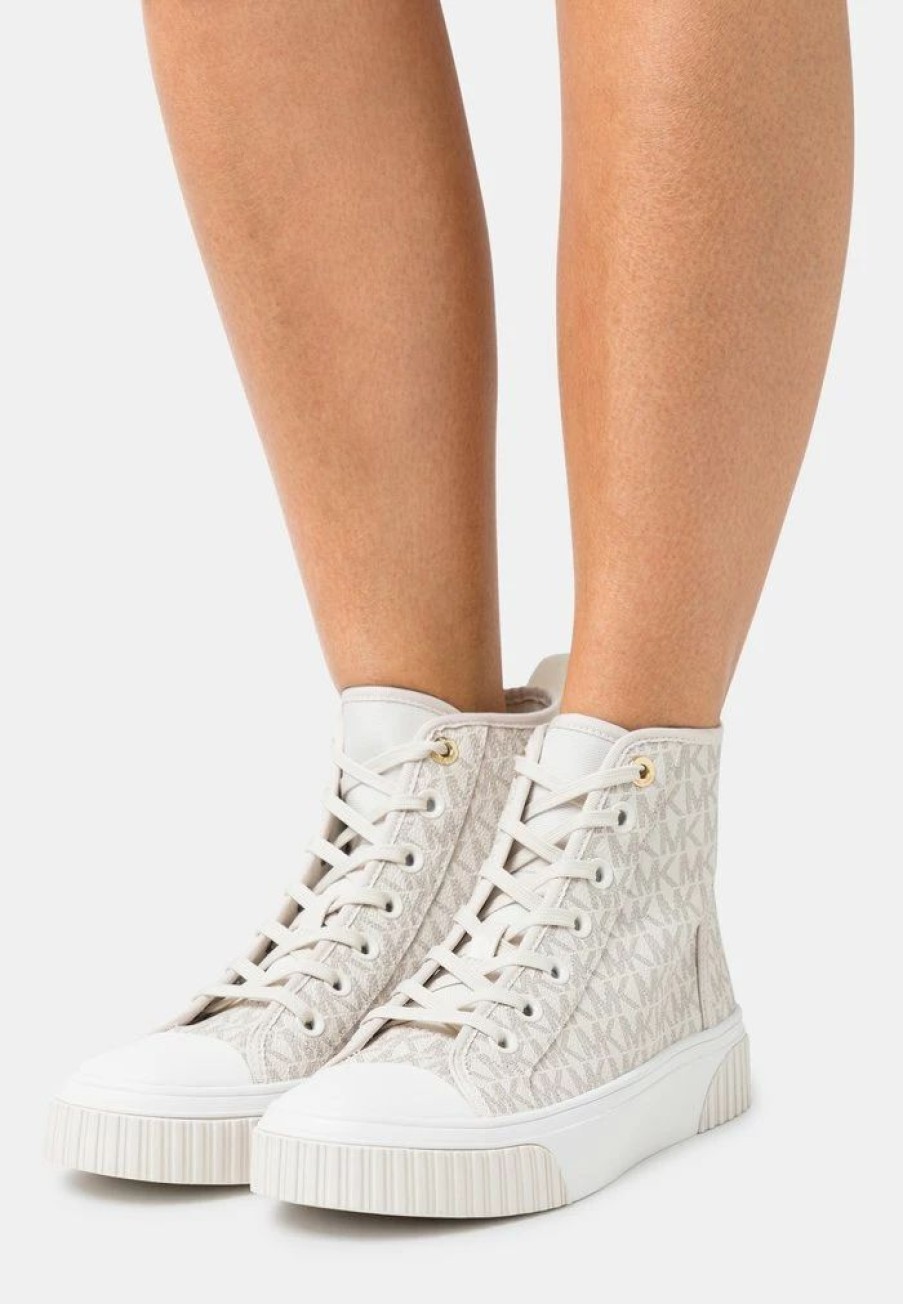 Wholesale Michael Michael Kors Gertie High-Top Trainers Vanilla