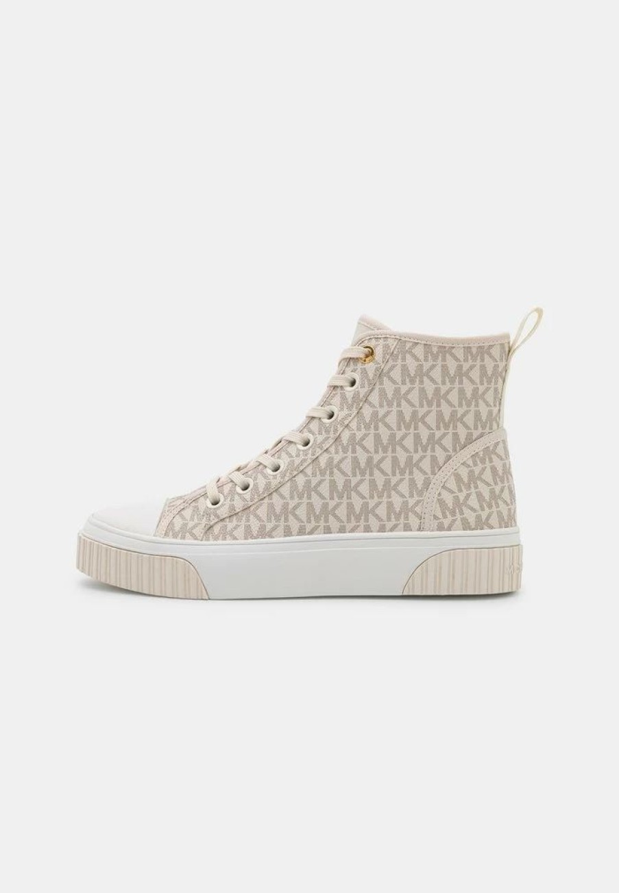 Wholesale Michael Michael Kors Gertie High-Top Trainers Vanilla