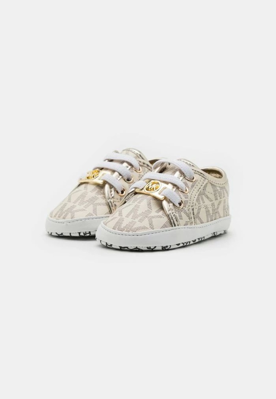 Online Michael Michael Kors Baby Borium First Shoes Vanilla